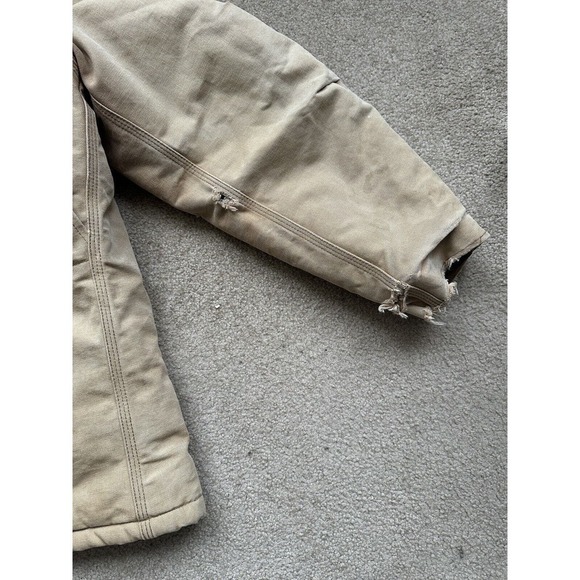 Vtg Carhartt Coat Men's 46 Quilt Lined CQ186 CQ185 Chore Ranch Corduroy Collar - Picture 12 of 16